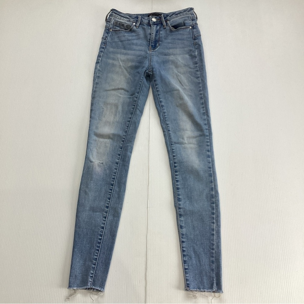 Kendall and Kylie Denim Jeans Size 24 Medium Wash Stretch Distressed